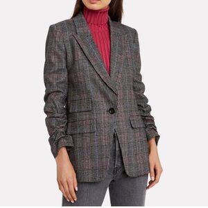 Veronica Beard Martel Dickey Jacket in Multi Plaid, size 4